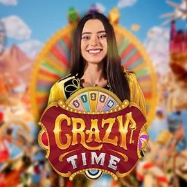 Live Casino logo of Crazy Time from Evolution at Casino sites